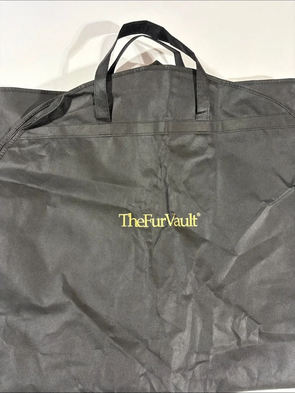 The Fur Vault Black Garment Bag - Travel Suit Protector OS NWOT